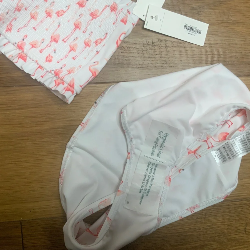 NWT Janie and Jack Flamingo Two Piece Swimsuit Size 16